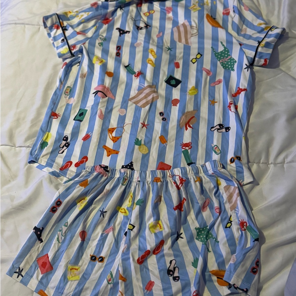 kate spade Multicolor Striped Pajama Set